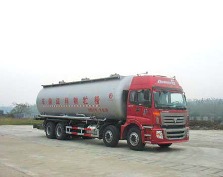 福田歐曼前四后八粉粒物料運輸車